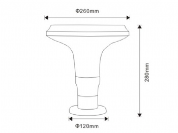 GYS-PM-01S Solar Purple Jasmine Pillar Lamp