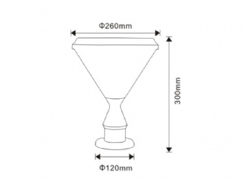 GYS-PD-01S Solar Diamond Pillar Lamp